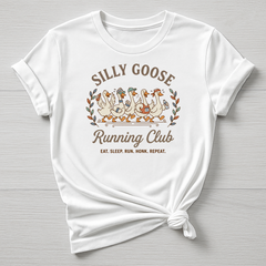 Silly Goose Running Club T-Shirt - Funny Design , Gildan Softstyle