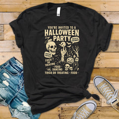 Halloween Shirt: Funny Party Graphic Tee - Fast Tracked UK Post