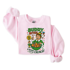 Buddy Bites Christmas Sweatshirt: Gildan Heavy Blend, Fast UK Tracked Post