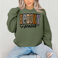 Halloween Sweatshirt: Spooky Season Design - Adults & Kids Sizes, Gildan Heavyweight Blend