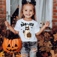 Kids Halloween Shirt: Boo-Jee Graphic Tee, UK Fast Tracked Post