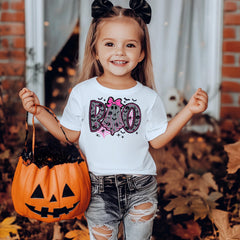 Halloween Kids Shirt | Boo Lace Design on Softstyle Premium Tee | UK Fast Tracked Post