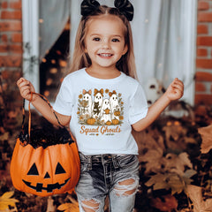 Halloween Kids T-Shirt | Squad Ghouls Design on Softstyle Premium Tee | UK Free Tracked Post