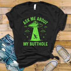 Funny T-Shirt - Alien Abduction Design - Supersoft Premium Tee