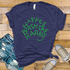 Movie Shirt : Happee Birthdae Harry Parody Design - Softstyle Shirt - Fast Tracked UK Postage