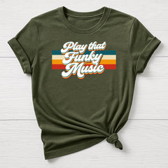 Music T-Shirt : Play That Funky Music Design, Gildan Softstyle