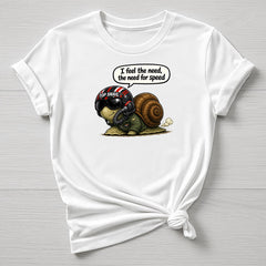 Need for Speed T-Shirt : Snail Movie Parody Design - Gildan Softstyle