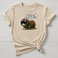 Need for Speed T-Shirt : Snail Movie Parody Design - Gildan Softstyle