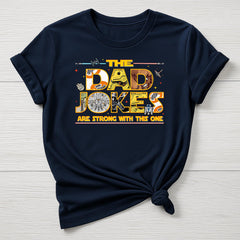 Fathers Day T-Shirt : Dad Jokes are Strong Design, Gildan Softstyle