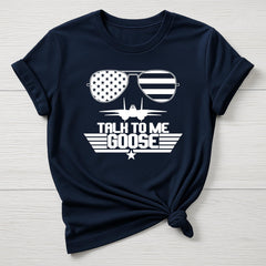 Talk to me Goose T-Shirt : TG 40th Anniversary White Sunglasses Design