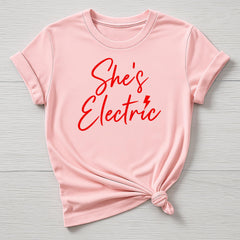 Music T-Shirt : Britpop Shes Electric Design, Gildan Softstyle