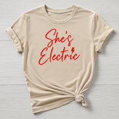 Music T-Shirt : Britpop Shes Electric Design, Gildan Softstyle