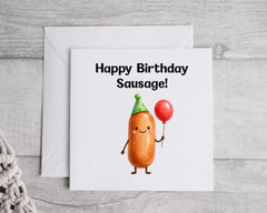 Crazy Pickle Happy Birthday Sausage Card