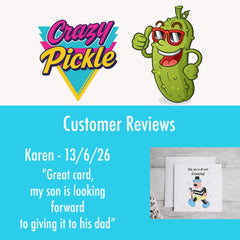 Crazy Pickle Happy Birthday Sausage Card