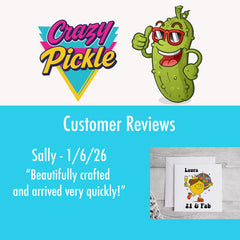 Crazy Pickle 60th Birthday Card: Seagull Design