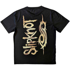 Slipknot Official Unisex Sublimation T-Shirt: Profile (Black) (Back Print) - SIZE LARGE