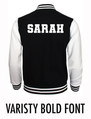 Personalised Kids Varsity Jacket - Free and Fast Tracked UK Shipping - Worldwide Despatch!