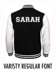 Personalised Kids Varsity Jacket - Free and Fast Tracked UK Shipping - Worldwide Despatch!