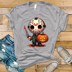 Chibli Hockey Mask T-Shirt - Horror Parody Design - Fast Tracked UK Shipping