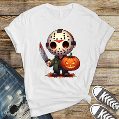 Chibli Hockey Mask T-Shirt - Horror Parody Design - Fast Tracked UK Shipping