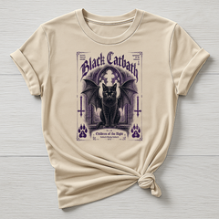 Animal Rock T-Shirt - Black Catbath Design - Gildan Softstyle