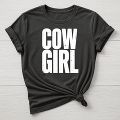 Music T-Shirt : Cow Girl Design, Gildan Softstyle