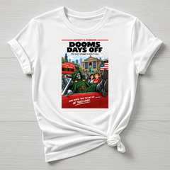 Doom's Day Off T-Shirt - Super Hero Parody Design - Gildan Softstyle