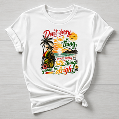 Music T-Shirt : Don't Worry Smile Design, Gildan Softstyle