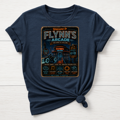 Welcome to Flynns Arcade T-Shirt - Parody Movie Design - Gildan Softstyle