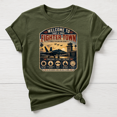 Welcome to Fighter Town T-Shirt - Parody Design - Gildan Softstyle