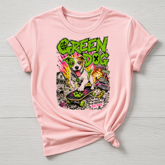 Animal Rock T-Shirt - Green Dog Design - Gildan Softstyle