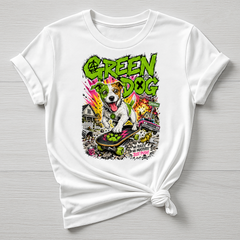 Animal Rock T-Shirt - Green Dog Design - Gildan Softstyle
