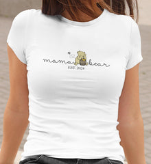 Mum Birthday T-Shirt - Mama Bear Personalised Design - Free UK Tracked Post!