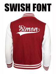 Personalised Kids Varsity Jacket - Free and Fast Tracked UK Shipping - Worldwide Despatch!