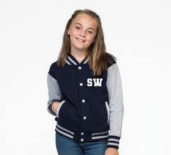Personalised Kids Varsity Jacket - Free and Fast UK Shipping - Worldwide Despatch!