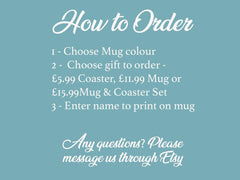 Personalised 50th Birthday Mug: 50 & Fab Cheers Design - Fast Tracked UK Shipping