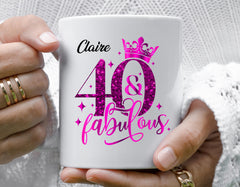 Personalized 40th Birthday Mug, Gift