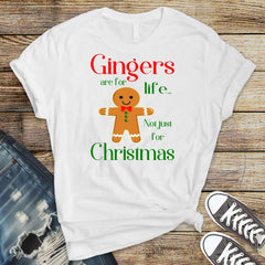 Funny Christmas T-Shirt Ginger for Life Not Just for Christmas Premium Tee UK Tracked Postage