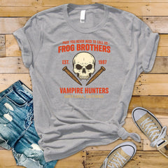 Frog Brothers Vampire Hunters Shirt: Movie Parody Design