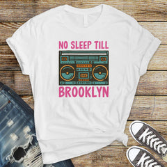 Music Parody T-Shirt – No Sleep 'Til Brooklyn, Funny Graphic Tee