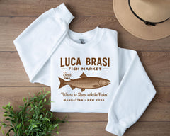 Movie Parody Sweatshirt: Gangster Fish Market, Gildan Heavy Blend