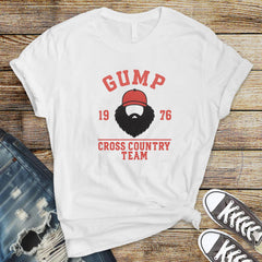 Gump Cross Country 1976 T-Shirt - Bella & Canvas Movie Parody Tee