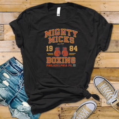 Mighty Mick's Gym Shirt: Movie Parody Graphic Tee - Fast Tracked Post