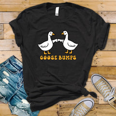 Funny Goose Bumps Graphic T-Shirt – Unisex Cotton Tee