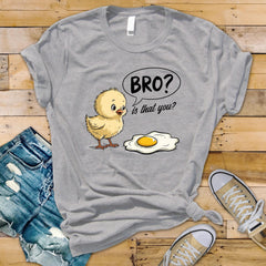 Funny Chicken T-Shirt - Bro is that you? Design on Bella & Canvas Premium Tee - Funny Graphic Tee with Tracked UK Post
