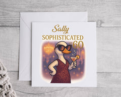 Personalised 60th Birthday Card for Her: Elegant Keepsake with Fast UK Post