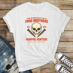Frog Brothers Vampire Hunters Shirt: Movie Parody Design