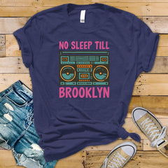 Music Parody T-Shirt – No Sleep 'Til Brooklyn, Funny Graphic Tee