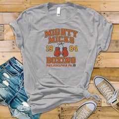 Mighty Mick's Gym Shirt: Movie Parody Graphic Tee - Fast Tracked Post