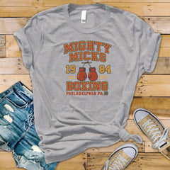 Movie Parody T-Shirt - Mighty Mick s Gym 1984 Design on Soft Premium Tee - Tracked UK Postage